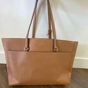 Tory Burch York Leather Buckle Tote Bag *Tan*
